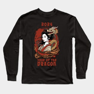 Chinese New Year | 2024 Year Of The Dragon Long Sleeve T-Shirt